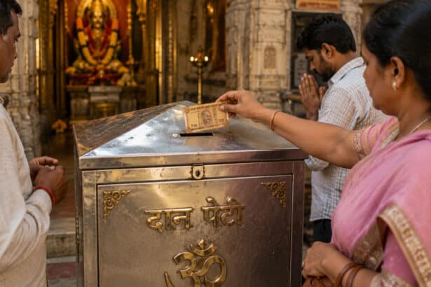 Temple Hundi Donation
