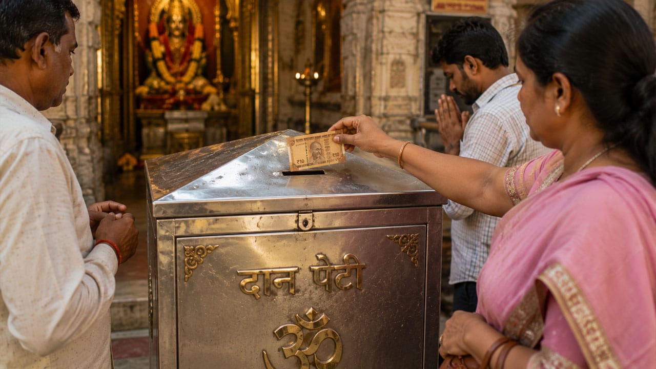 Temple Hundi Donation