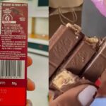 Worms in KitKat Chocolate