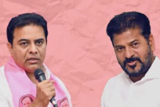 KTR Revanth Reddy