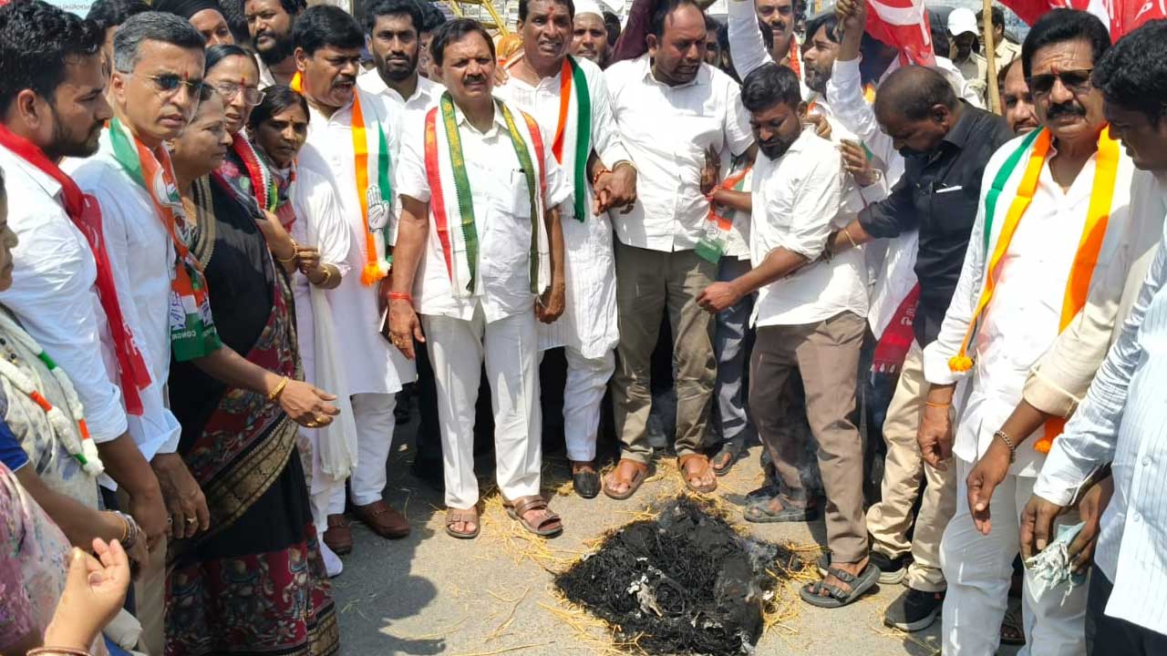 Nizamabad SIR Protest |